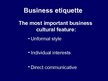 Prezentációk 'Business Etiquette and Business Contacts in Norway', 6.                