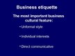 Prezentációk 'Business Etiquette and Business Contacts in Norway', 6.                