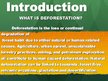 Prezentációk 'Deforestation', 2.                