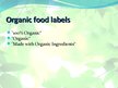 Prezentációk 'Organic Food Pros and Cons', 5.                