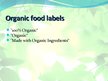 Prezentációk 'Organic Food Pros and Cons', 5.                