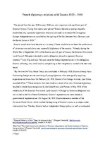 Esszék 'French Diplomacy Relations with Estonia 1920-1940', 1.                