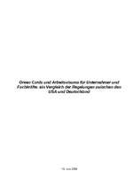 Kutatási anyagok 'Green Cards und Arbeitsvisums für Unternehmer und Fachkräfte', 1.                