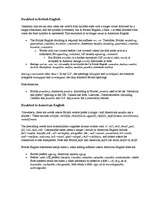 Összefoglalók, jegyzetek 'Differences Between American and British English', 3.                