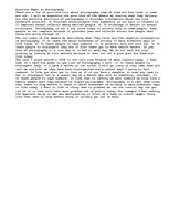 Esszék 'Position Paper on Pornography ', 1.                