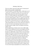 Összefoglalók, jegyzetek 'Methodology of Speech Therapy', 1.                