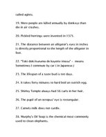 Összefoglalók, jegyzetek '86 Useless Facts', 3.                