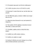 Összefoglalók, jegyzetek '86 Useless Facts', 6.                