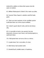 Összefoglalók, jegyzetek '86 Useless Facts', 8.                