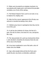 Összefoglalók, jegyzetek '86 Useless Facts', 9.                