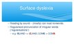 Prezentációk 'Alexia and Dyslexia', 7.                