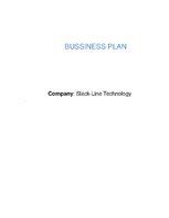 Üzleti tervek 'Business Plan for Slack-Line Tech Company', 1.                