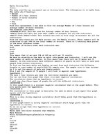 Összefoglalók, jegyzetek 'Driving Test Coursework', 1.