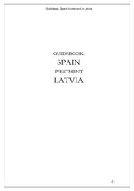Kutatási anyagok 'Spain Investment in Latvia', 2.                