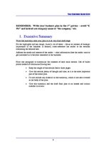 Összefoglalók, jegyzetek 'How to Write a Business Plan', 5.                