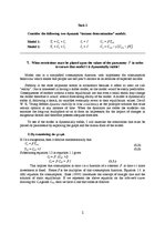 Kutatási anyagok 'Imposing Parameter Restrictions for 2 Dynamic "Income Determination" Models', 2.                