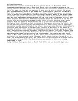 Esszék 'A brief biography of William Shakespeare.', 1.