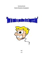 Kutatási anyagok 'How to Make Positive First Impression', 1.                