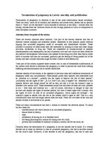 Esszék 'Termination of Pregnancy in Latvia', 1.                