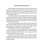 Esszék 'Smoking should be Banned in Public Places', 1.                