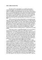 Esszék 'They Come Unexpected', 1.                