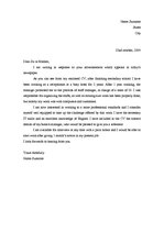 Minták 'Application Letter', 1.                