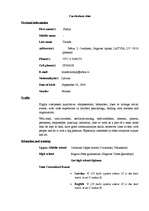 Minták 'Curriculum vitae', 1.                