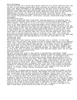 Esszék 'Moral Development', 1.                