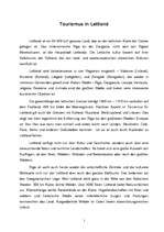 Kutatási anyagok 'Tourismus in Lettland', 1.                