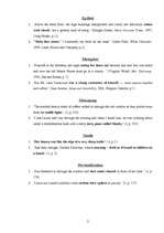 Összefoglalók, jegyzetek 'Lexical Stylistic Devices', 2.                