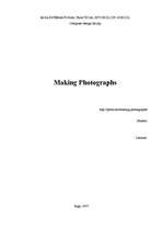 Összefoglalók, jegyzetek 'Making Photographs', 1.                