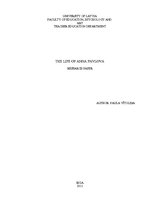 Kutatási anyagok 'The Life of Anna Pavlova', 1.                