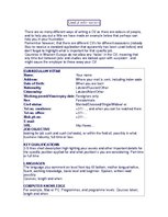 Kutatási anyagok 'How to Write a Curriculum Vitae', 1.                