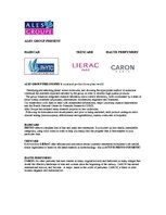 Kutatási anyagok 'The Lierac Brend`s Philosophy', 8.                