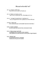 Összefoglalók, jegyzetek 'Phrasal Verbs with "Set"', 1.                