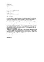 Minták 'Letter of Motivation', 1.                