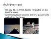 Prezentációk 'Achievement in History - Human on the Moon', 3.                