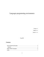 Kutatási anyagok 'Languages Programming Environments', 3.                