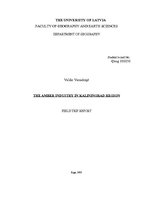 Kutatási anyagok 'The Amber Industry in Kaliningrad Region', 1.                