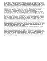 Esszék 'On My September 11th...', 1.                