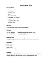 Minták 'Curriculum Vitae', 2.                