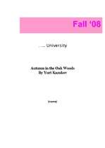 Esszék 'Yuri Kazakov "Autumn in the Oak Woods"', 1.                