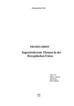 Kutatási anyagok 'Jugendrelevente Themen in der EU', 7.                