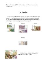 Prezentációk 'British and Latvian Money', 3.                