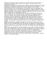 Esszék 'Organizational Behavior', 1.