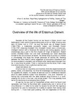 Kutatási anyagok 'Overview of the Life of Erasmus Darwin', 1.                
