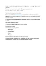 Összefoglalók, jegyzetek 'Marketing terv feladatai, céljai, részei', 2.                