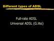 Prezentációk 'ADSL (Asymmetric Digital Subscriber Line)', 15.                