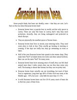 Összefoglalók, jegyzetek 'Eurasian Brown Bear', 1.                