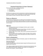 Összefoglalók, jegyzetek 'Feminist Perspectives on Power', 1.                